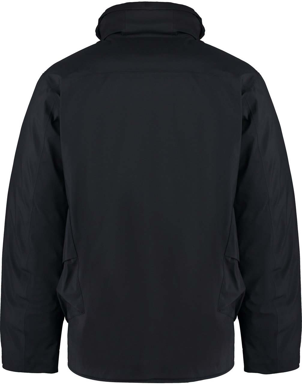 CP Company Technical fabric jacket with internal removable down jacket Zwart