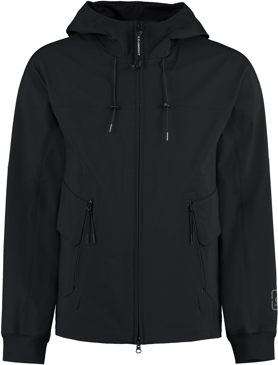 CP Company Technical fabric hooded jacket Zwart