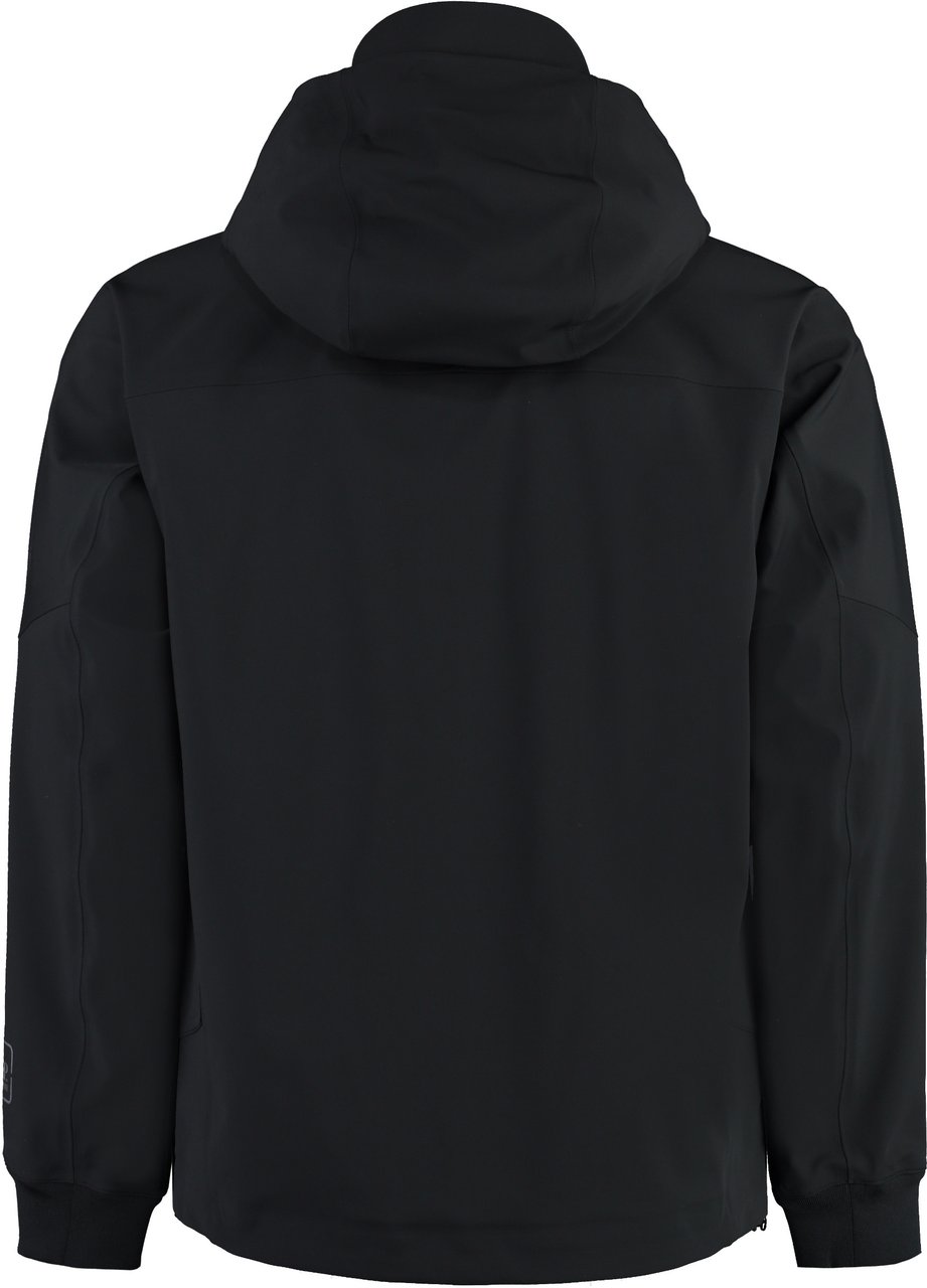CP Company Technical fabric hooded jacket Zwart