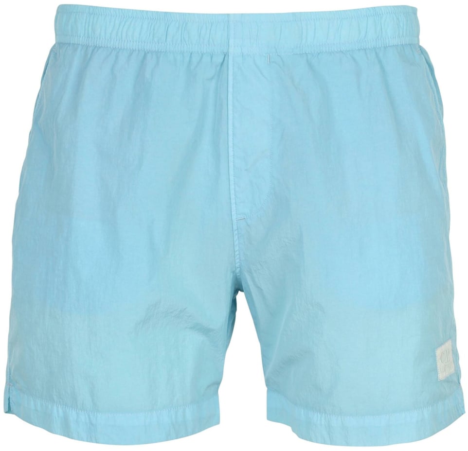 CP Company Eco-chrome R Logo Swim Shorts Blauw