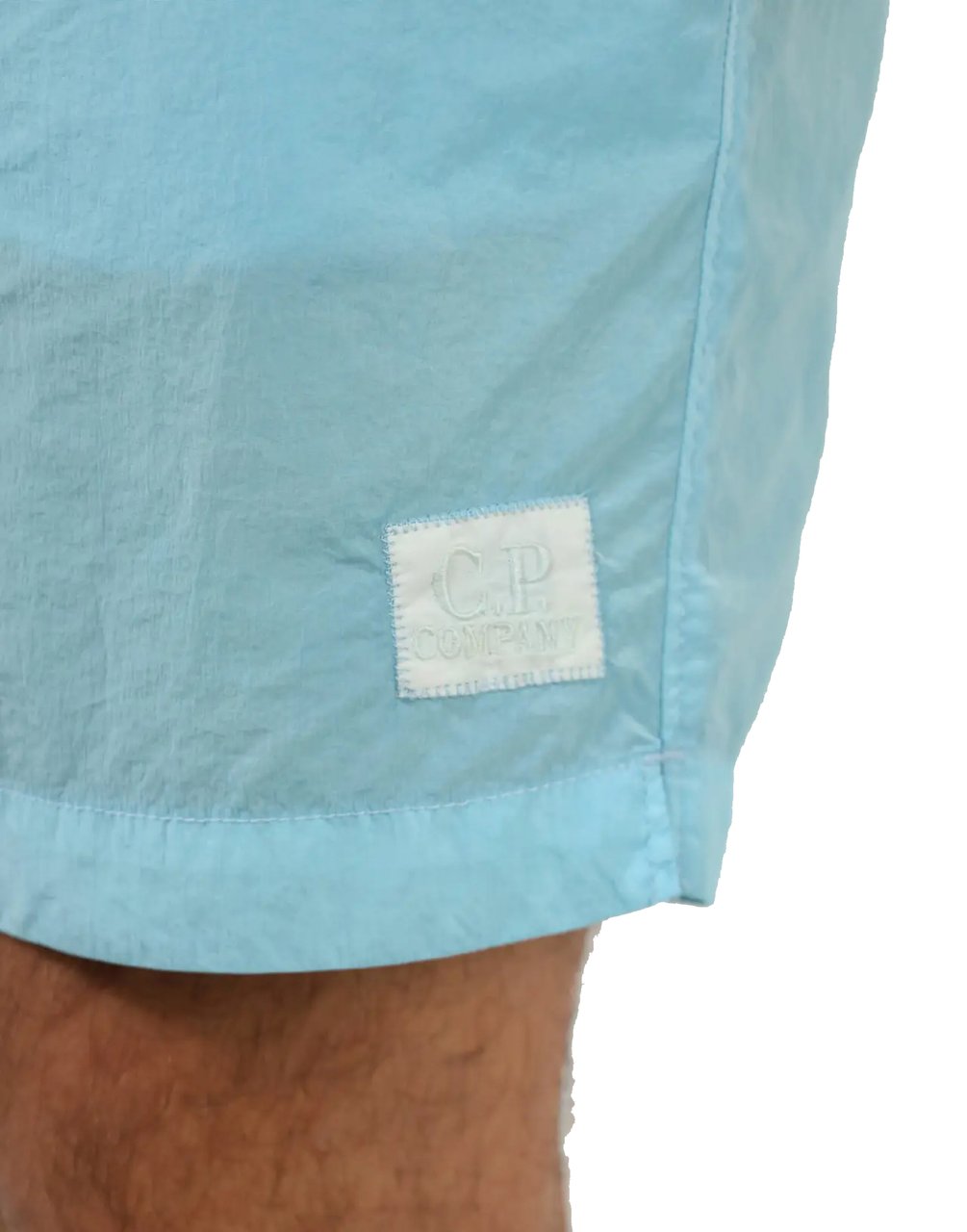 CP Company Eco-chrome R Logo Swim Shorts Blauw