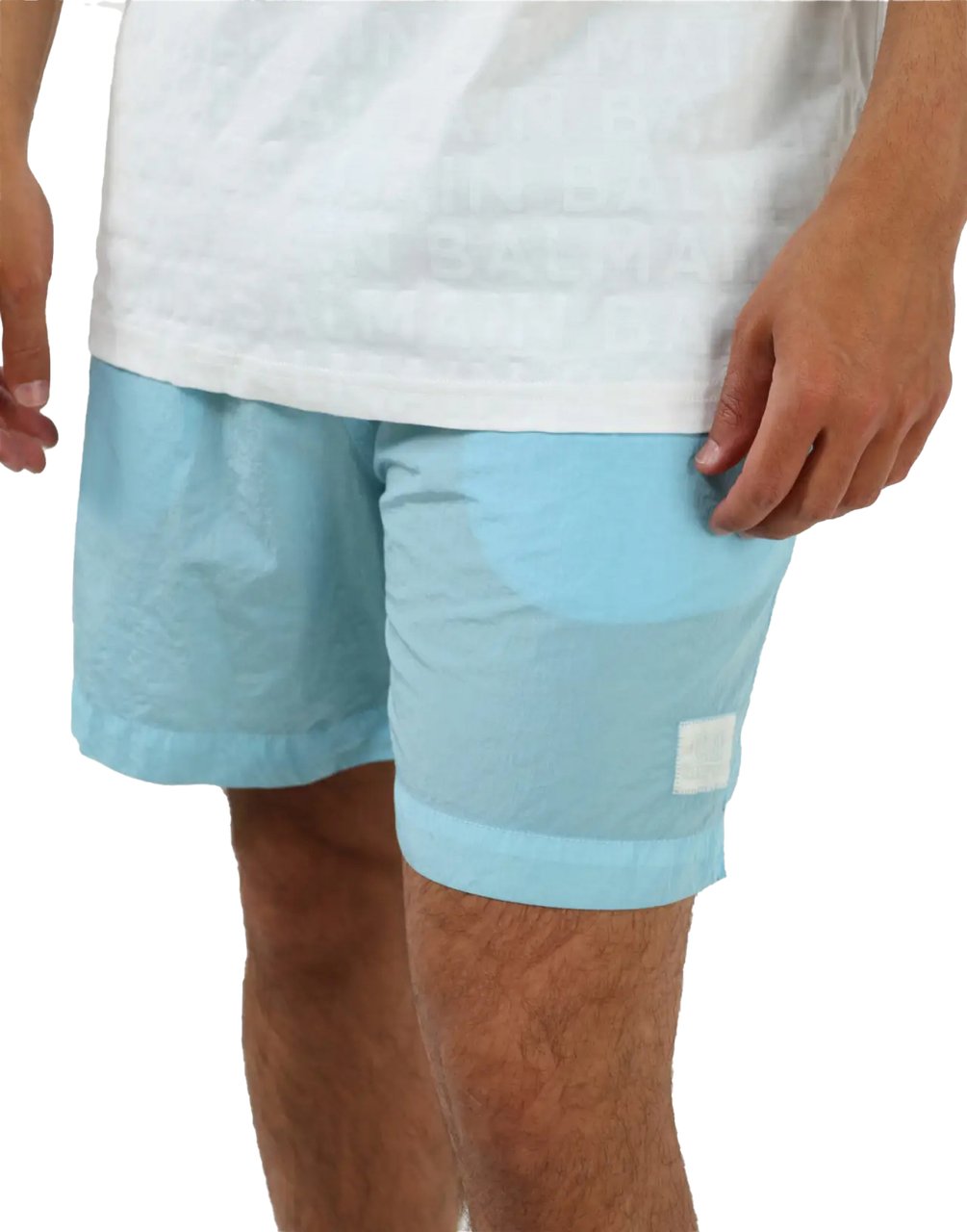 CP Company Eco-chrome R Logo Swim Shorts Blauw