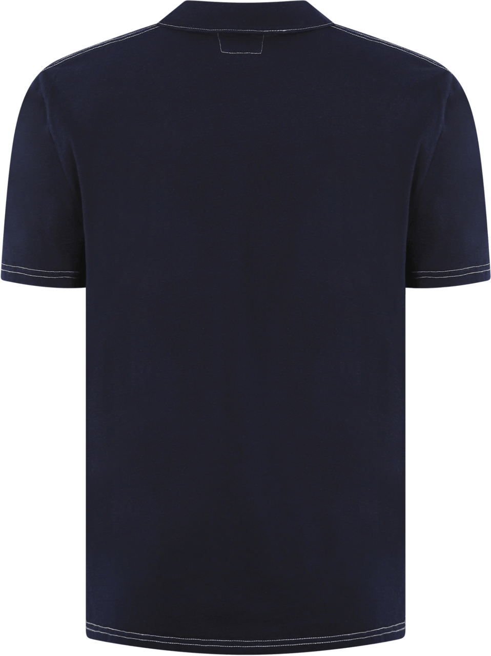CP Company Heren Denimlook Polo Blauw Blauw