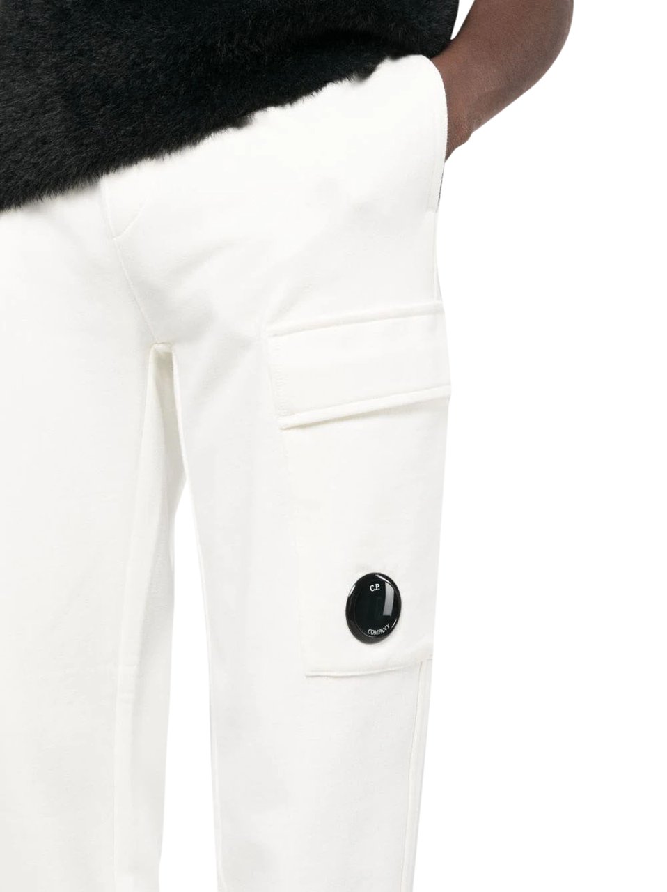 CP Company Trousers Gauze White Wit