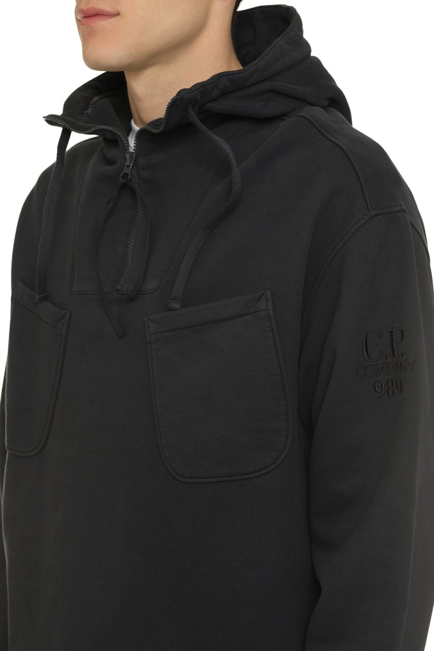 CP Company Half zip sweatshirt Zwart