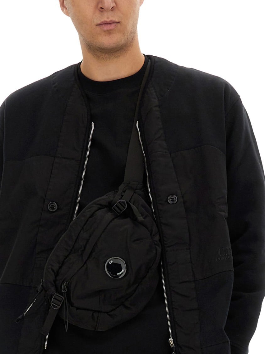 CP Company Buttoned Front Zip Sweatshirt Zwart