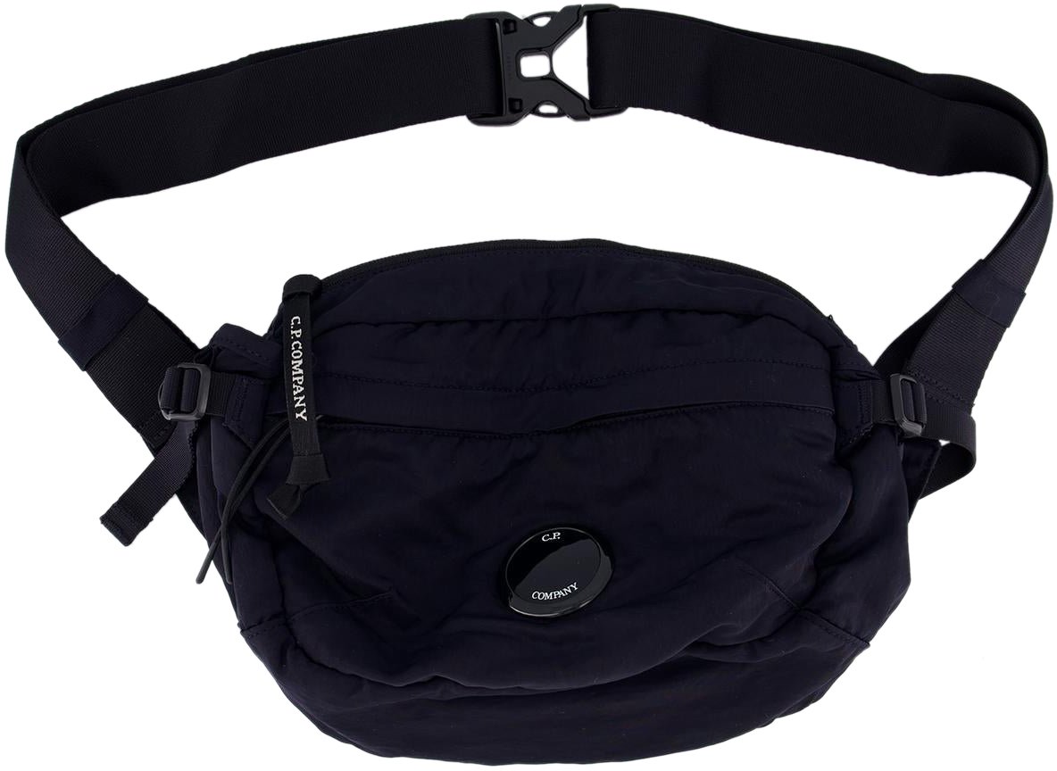 CP Company Heren Lens Crossbody Pack Zwart Blauw