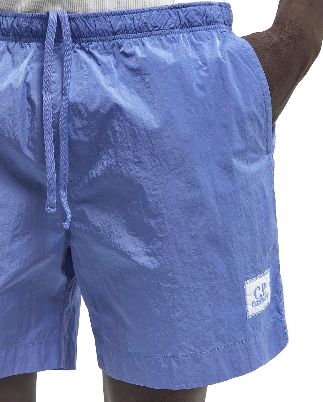 CP Company Eco-chrome R Logo Swim Shorts Blauw