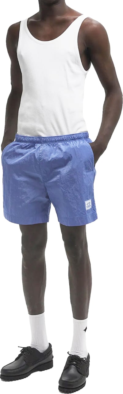 CP Company Eco-chrome R Logo Swim Shorts Blauw