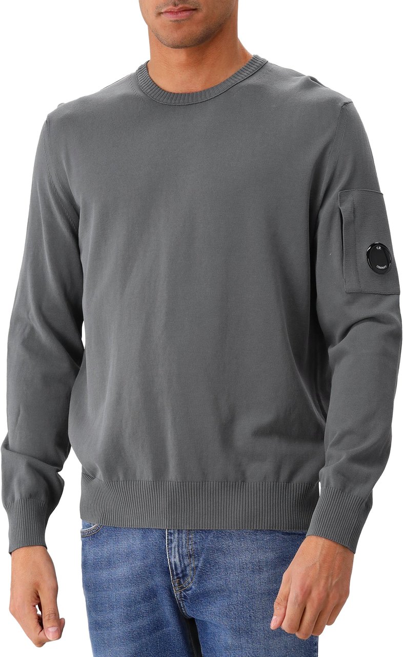 CP Company C.P. Company Trui Grijs Cotton Crepe Grijs