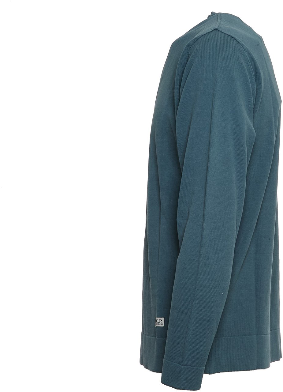CP Company Cotton Crepe Crewneck Stormy Weather Grijs