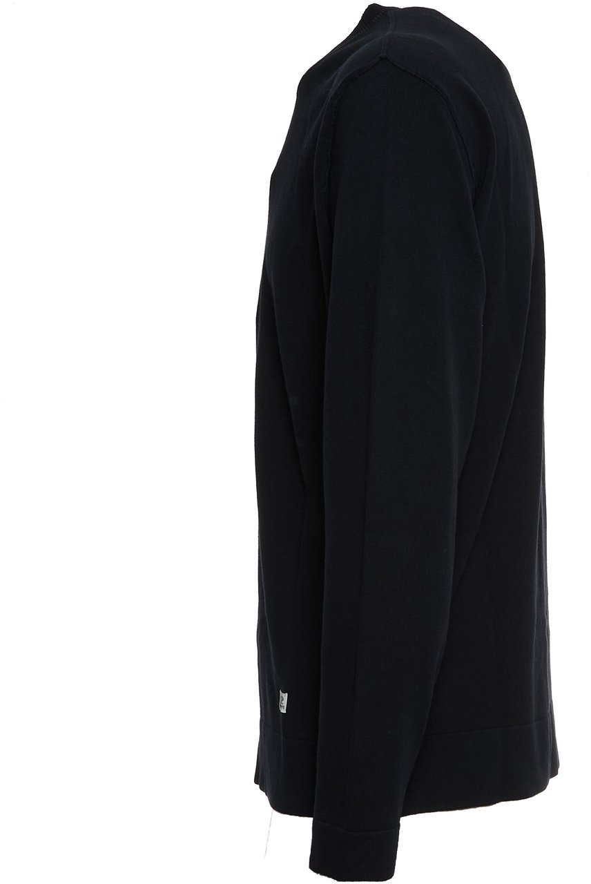 CP Company Cotton Crepe Crewneck Total Eclipse Zwart