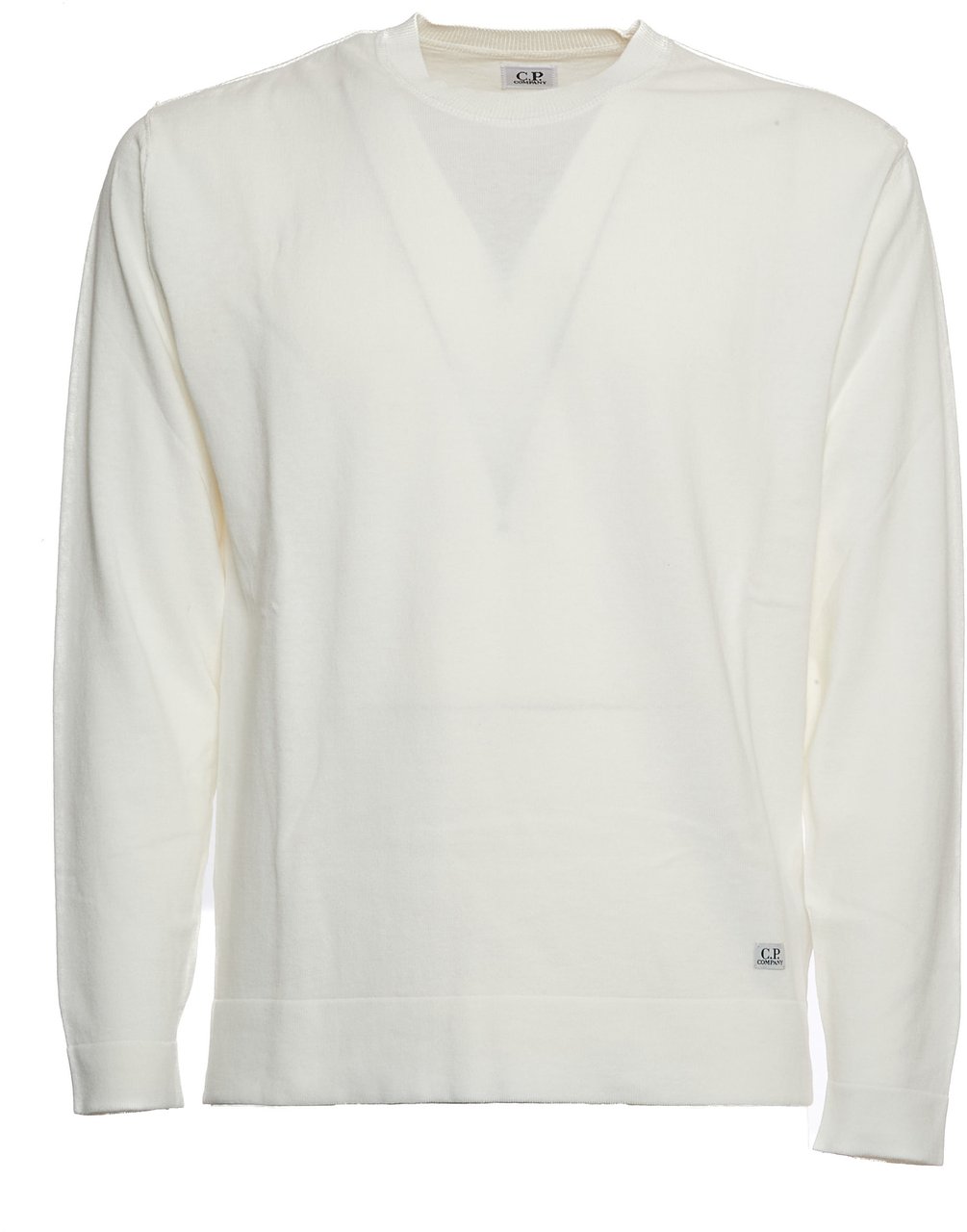 CP Company Cotton Crepe Crewneck Guaze White Wit