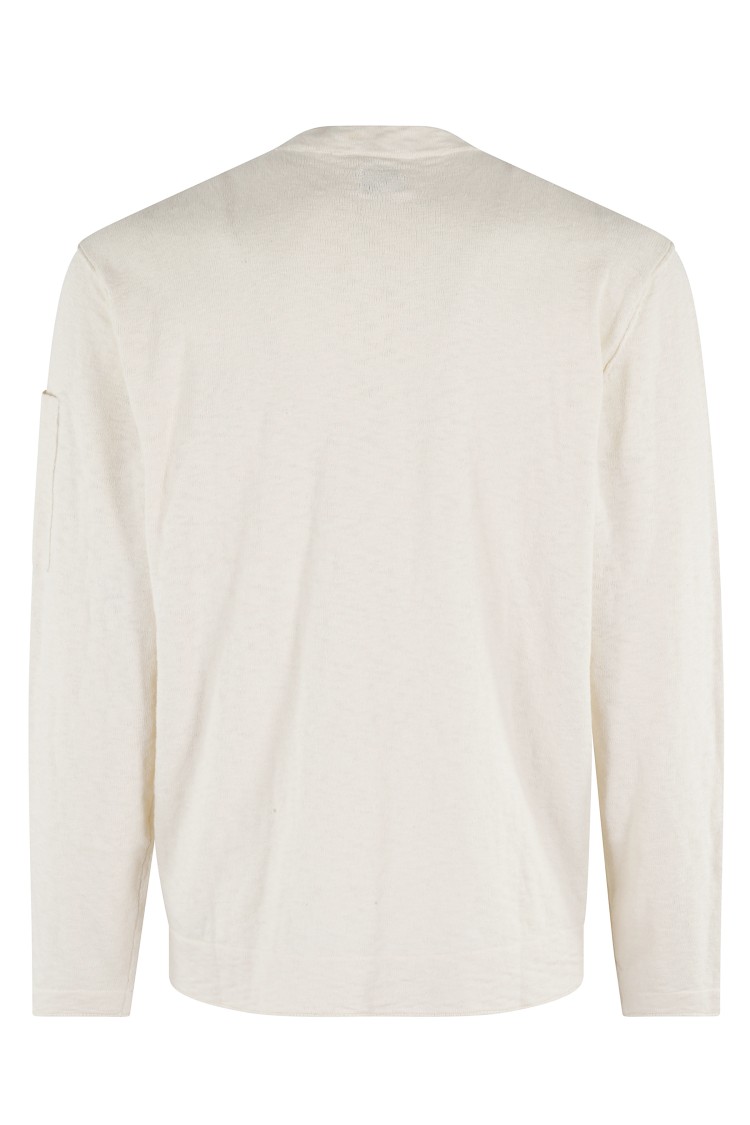 CP Company Knit Top With Crew Neck Neutraal