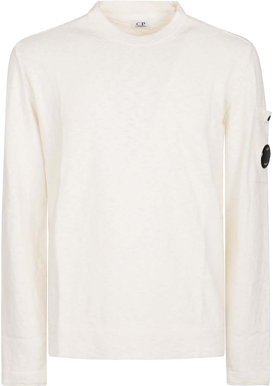 CP Company Lens Sweater White Wit