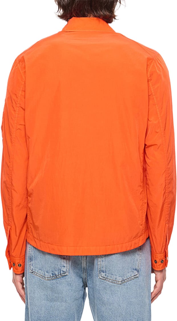 CP Company Chrome-R Full Zip Overshirt Oranje