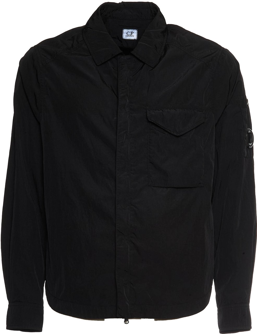 CP Company Chrome-r Full Zip Overshirt Nera Zwart