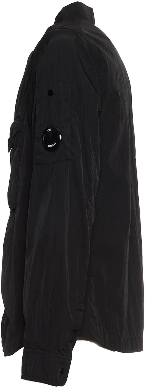CP Company Chrome-r Full Zip Overshirt Nera Zwart