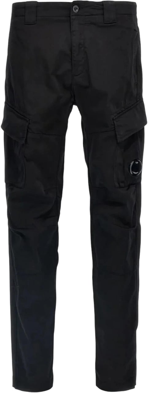 CP Company Sateen Stretch Cargo Lens Pants Zwart