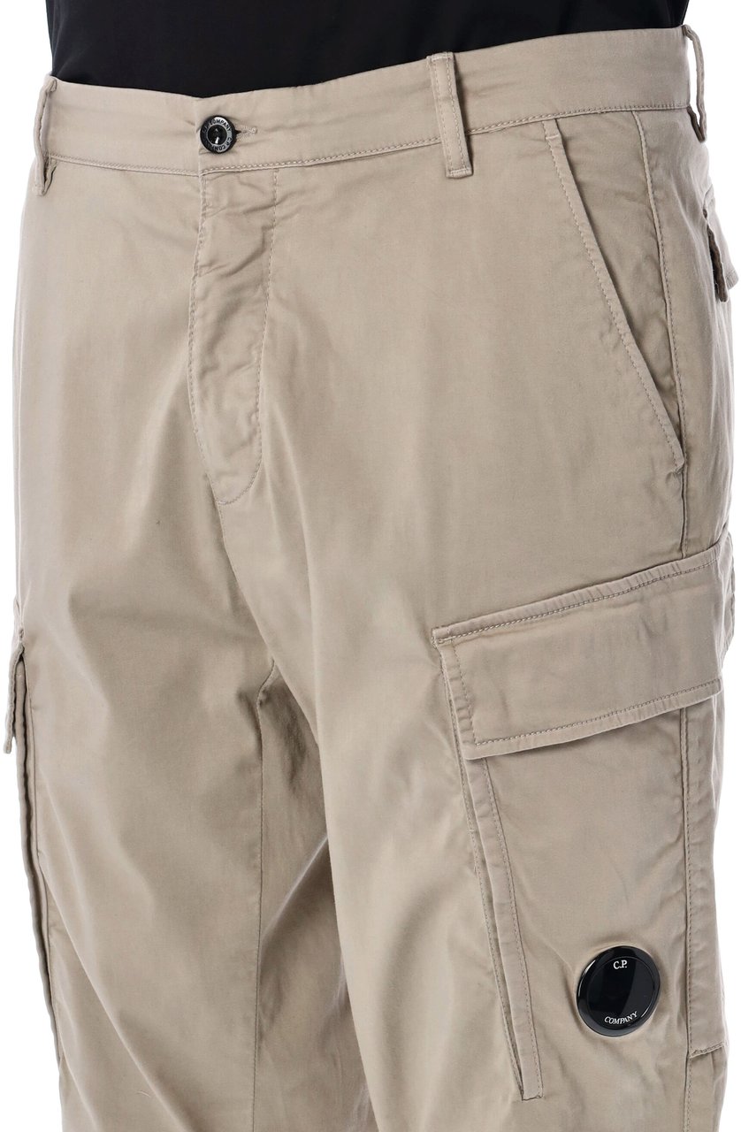 CP Company Stretch Sateen Loose cargo pants Groen