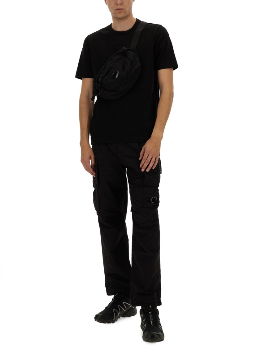 CP Company Relaxed Fit Black Cargo Pants Zwart
