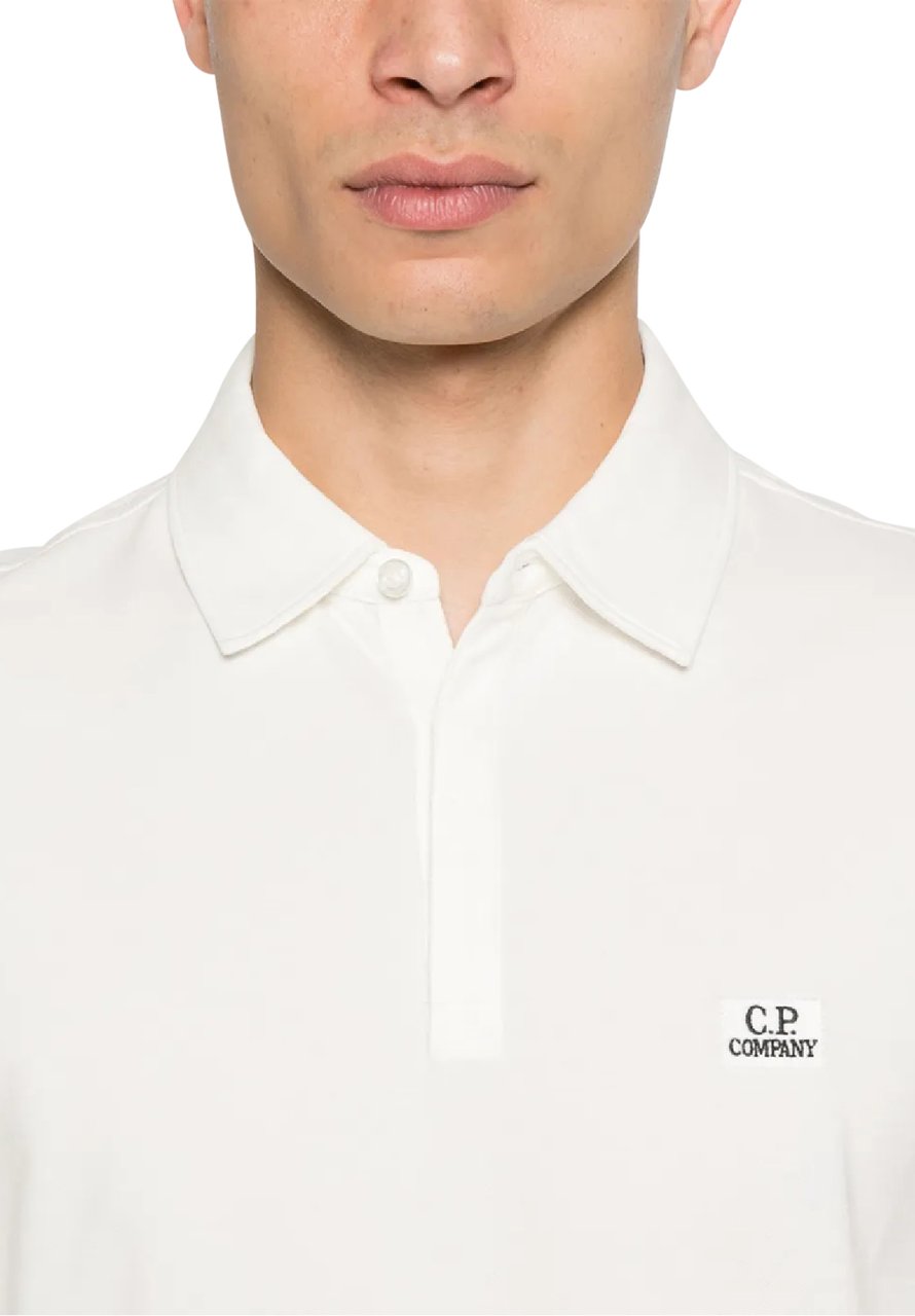 CP Company stretch piquet logo polo divers Divers