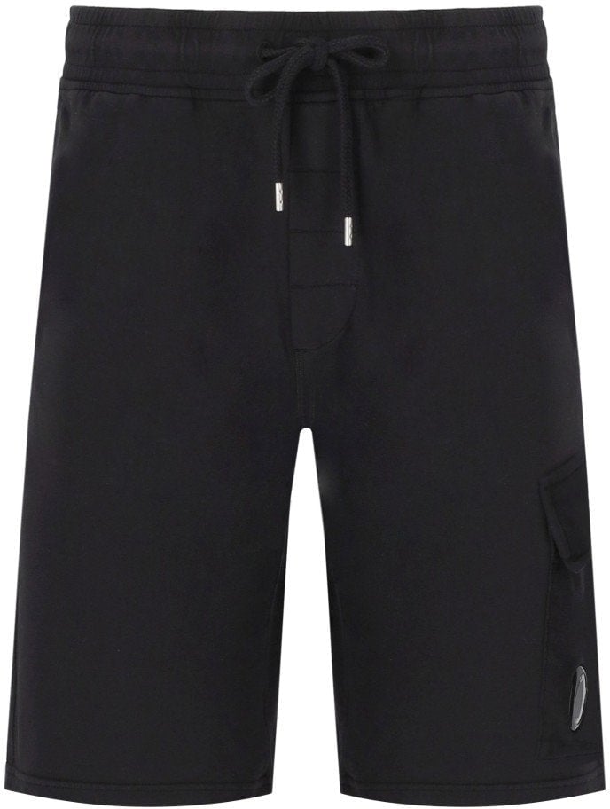 CP Company C.P. COMPANY CARGO LIGHT FLEECE BERMUDA SHORTS Zwart