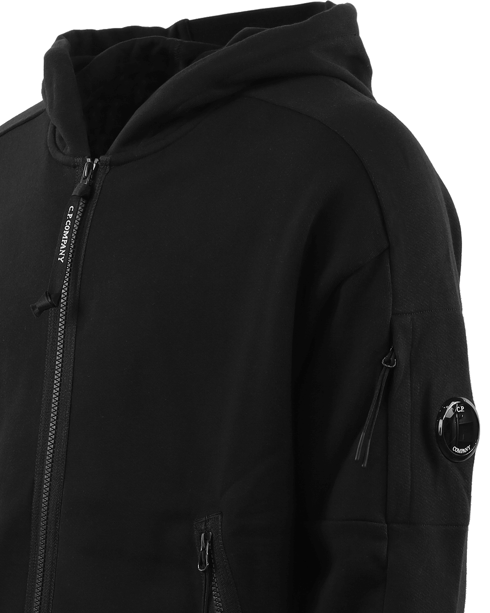 CP Company Heren Diagonal Raised Zipped Zwart Zwart