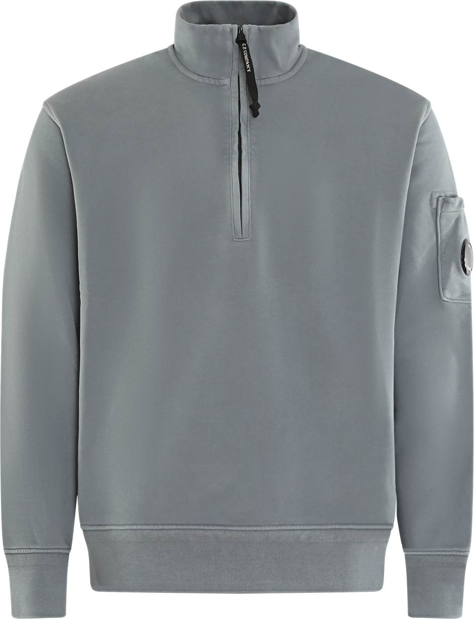 CP Company Heren Half Zip Collar Sweater Grijs Grijs