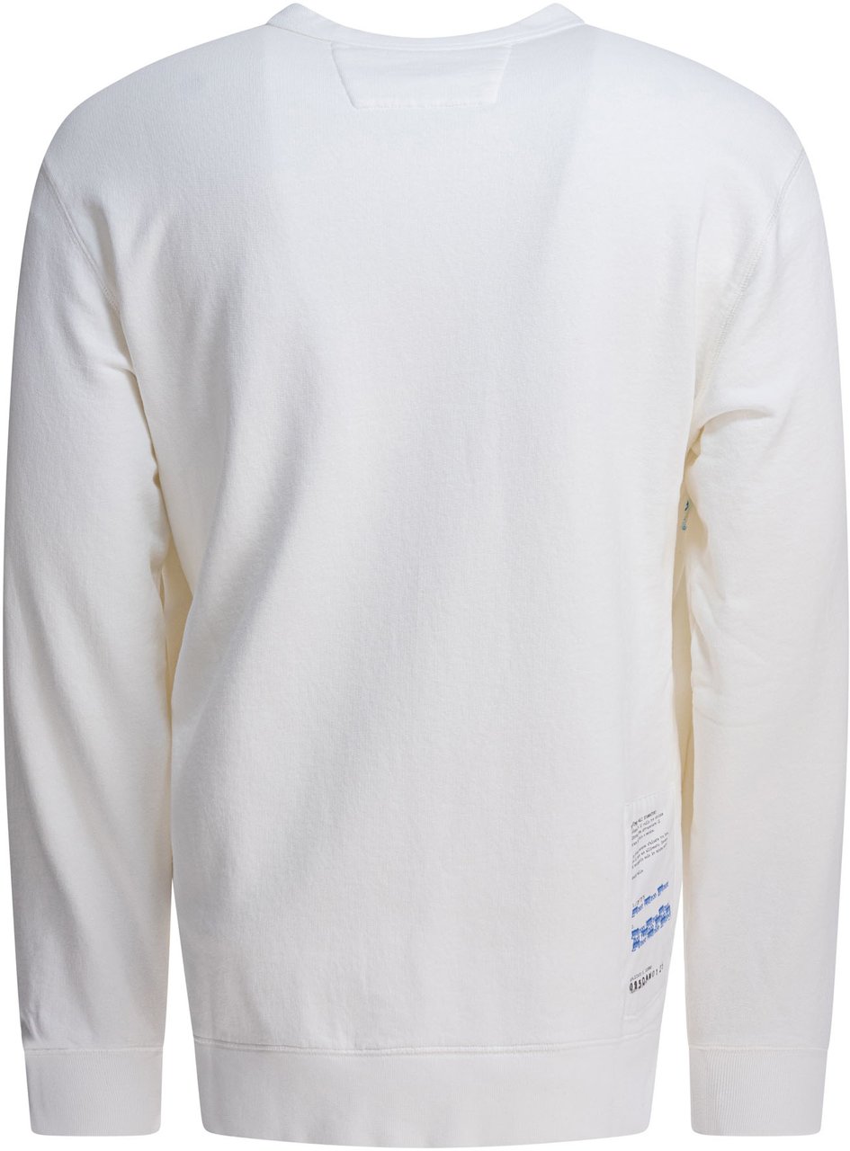 CP Company Crewneck sweatshirt with logo Wit