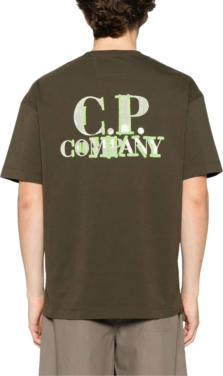 CP Company T-Shirts And Polos Ivy Green Groen