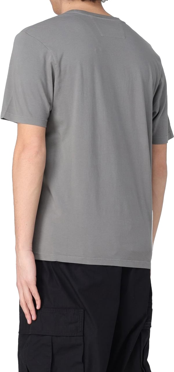 CP Company Jersey 24/1 Logo T-shirt Grijs