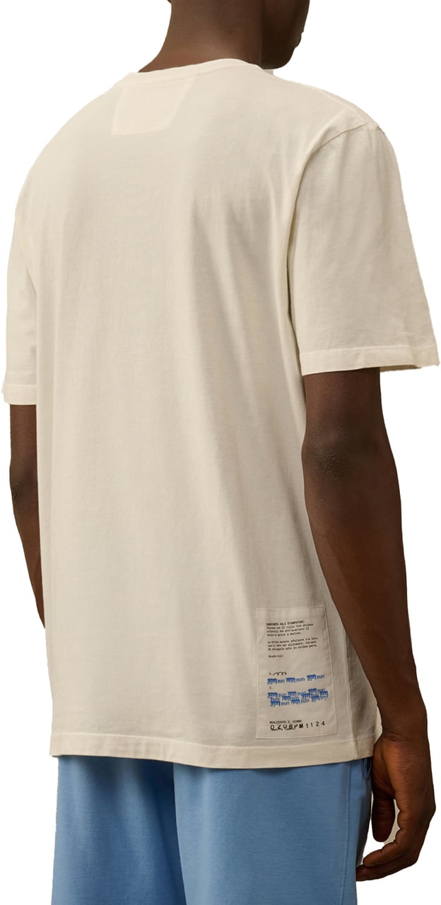 CP Company Jersey 24/1 Logo T-shirt Wit