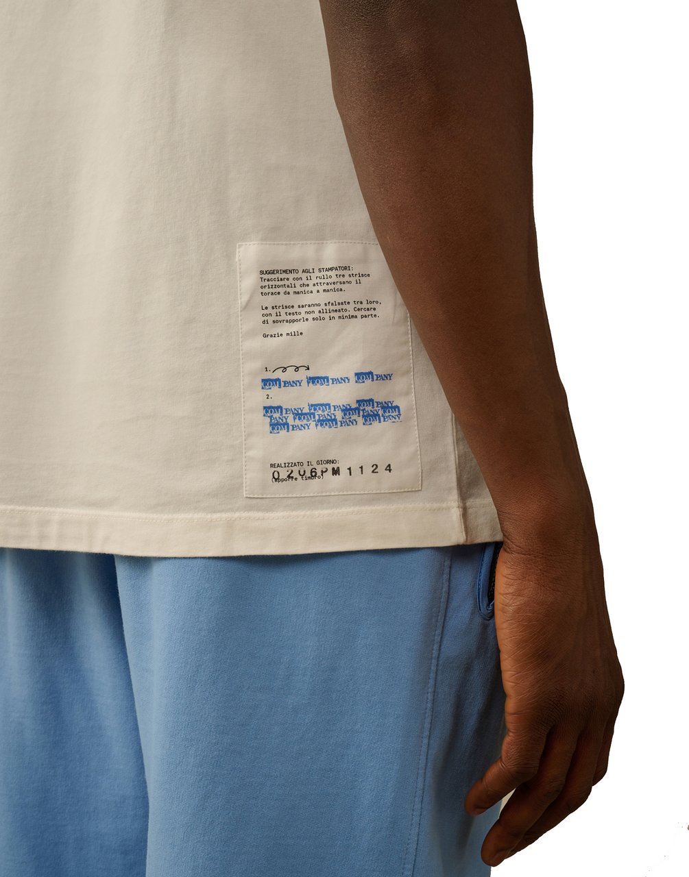 CP Company Jersey 24/1 Logo T-shirt Wit