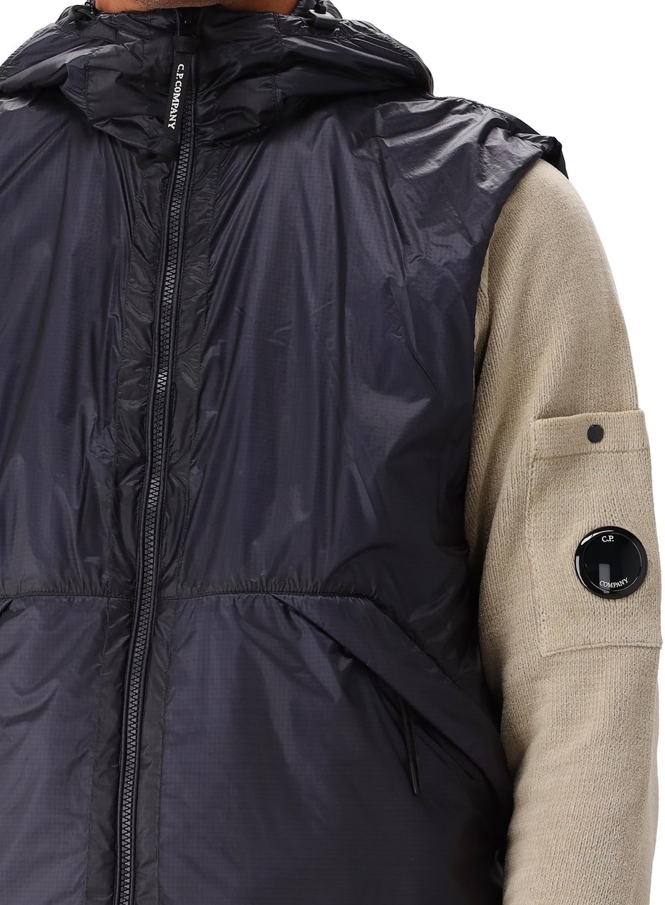 CP Company C.P. Company Bodywarmer Blauw Nada Shell Primaloft Goggle Blauw