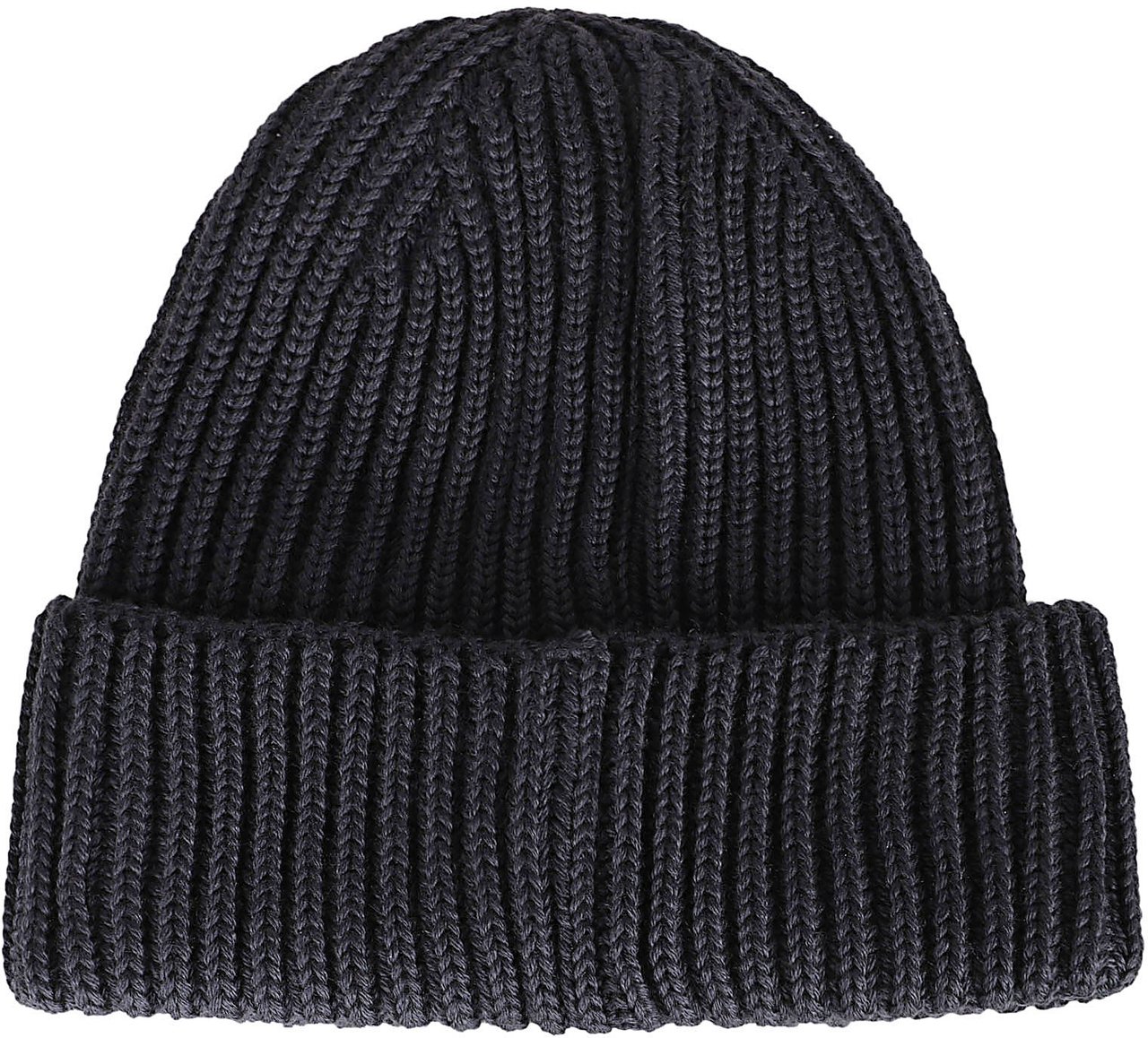 CP Company Ribbed Knit Beanie Hat with Integrated Goggle Lenses Zwart