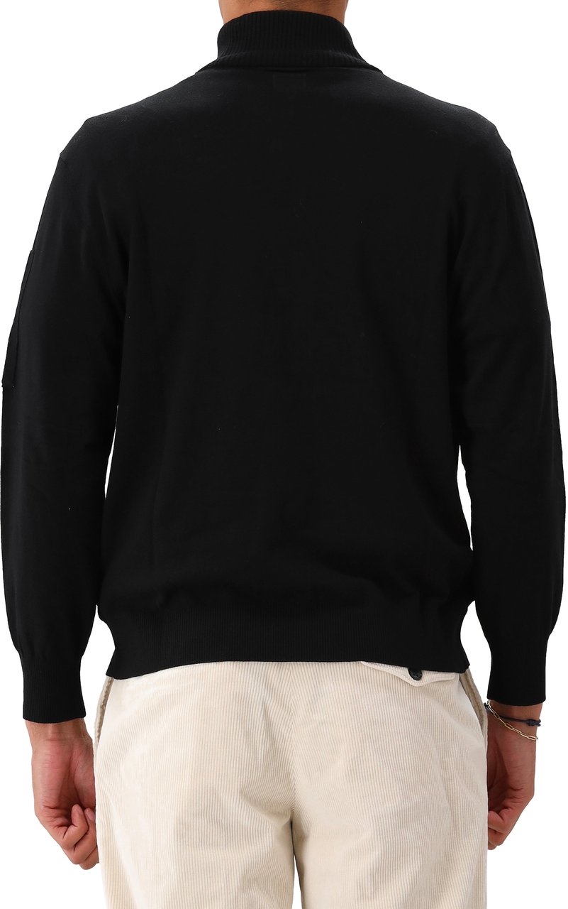 CP Company C.P. Company Trui Zwart Polo Collar Zwart