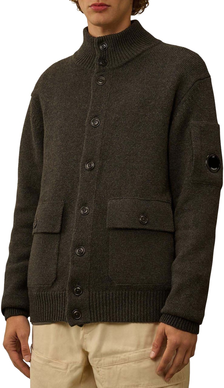 CP Company Heren Knitwear - Cardigan Blauw