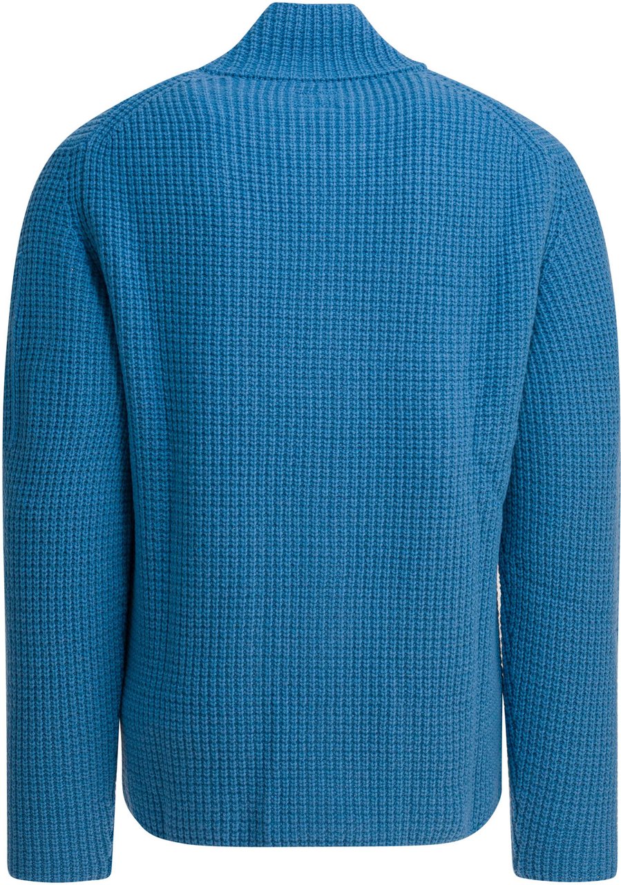 CP Company GRS Lambswool Sweater Blauw
