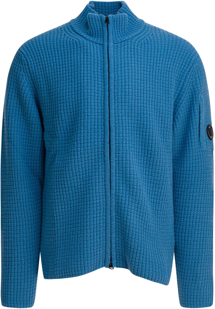 CP Company GRS Lambswool Sweater Blauw