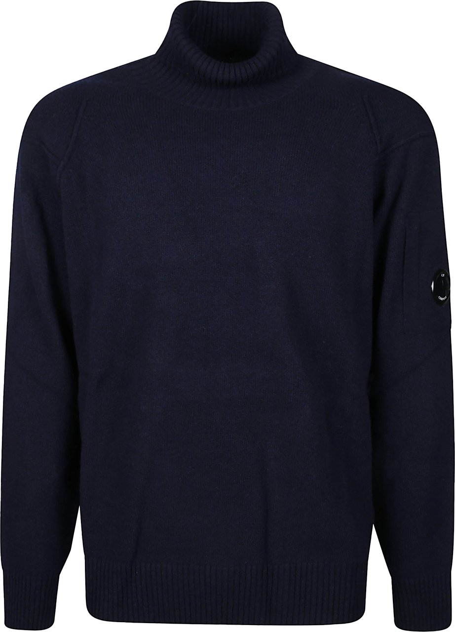 CP Company Grs Turtle Neck Sweater Blue Blauw