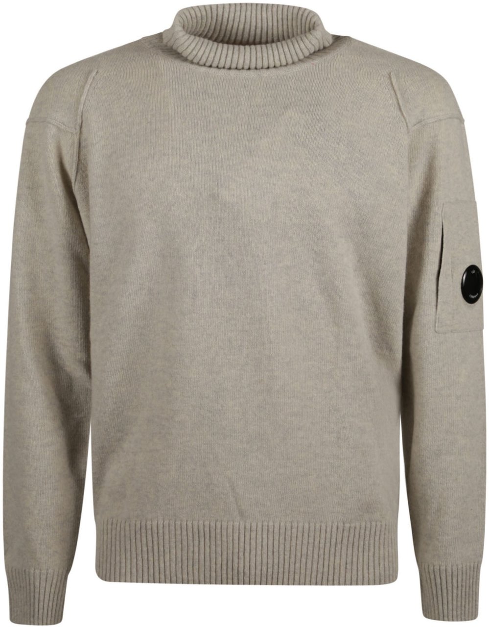 CP Company Grs Turtle Neck Sweater Grey Grijs