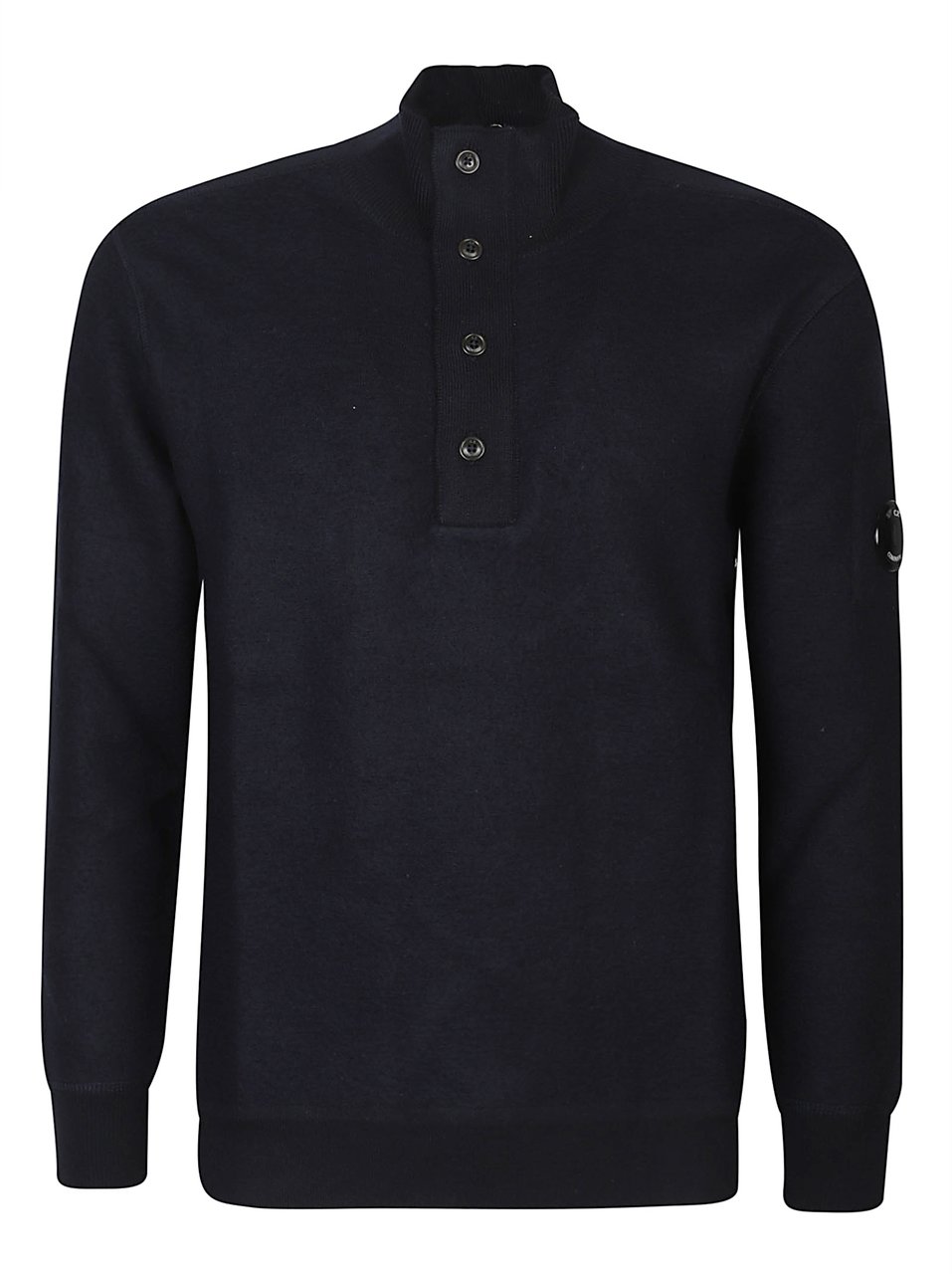 CP Company Polo Collar Sweater Blue Blauw