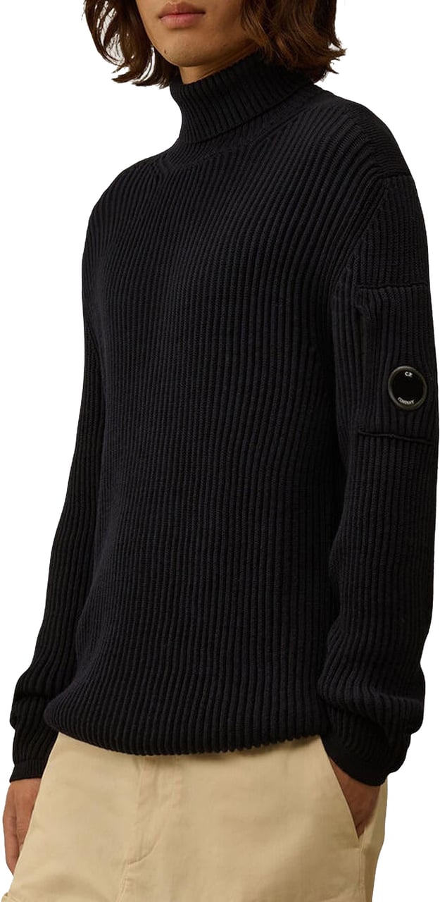 CP Company Heren Re-Wool Lens Sweater Blauw Blauw