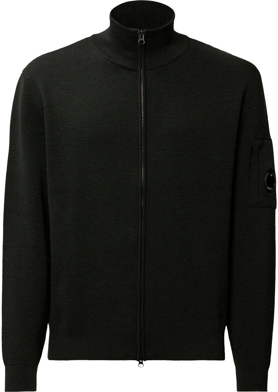 CP Company Heren Re-Wool Zip Cardigan Groen Groen