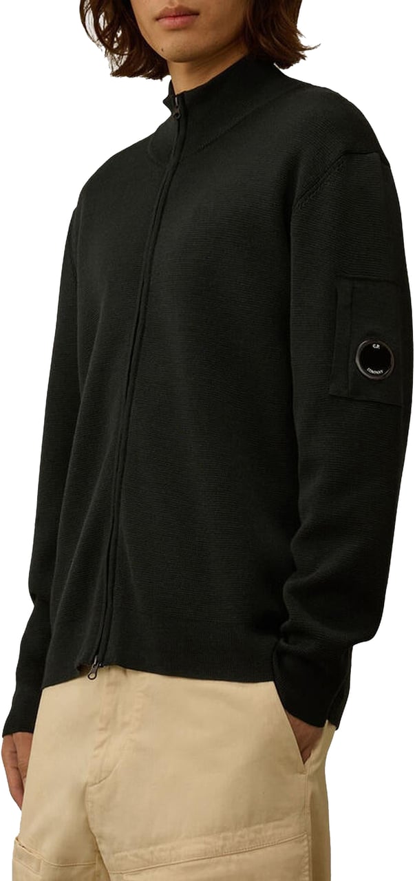 CP Company Heren Re-Wool Zip Cardigan Groen Groen