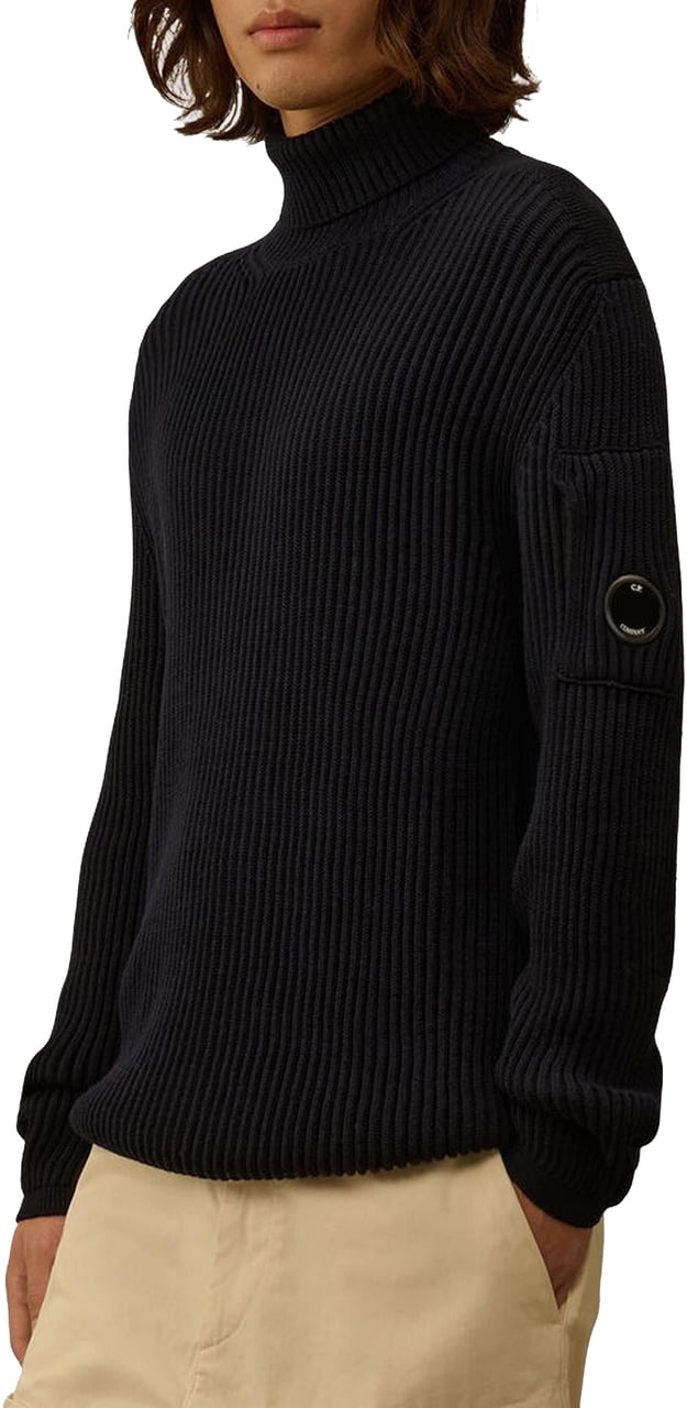 CP Company Heren Re-Wool Zip Cardigan Blauw Blauw