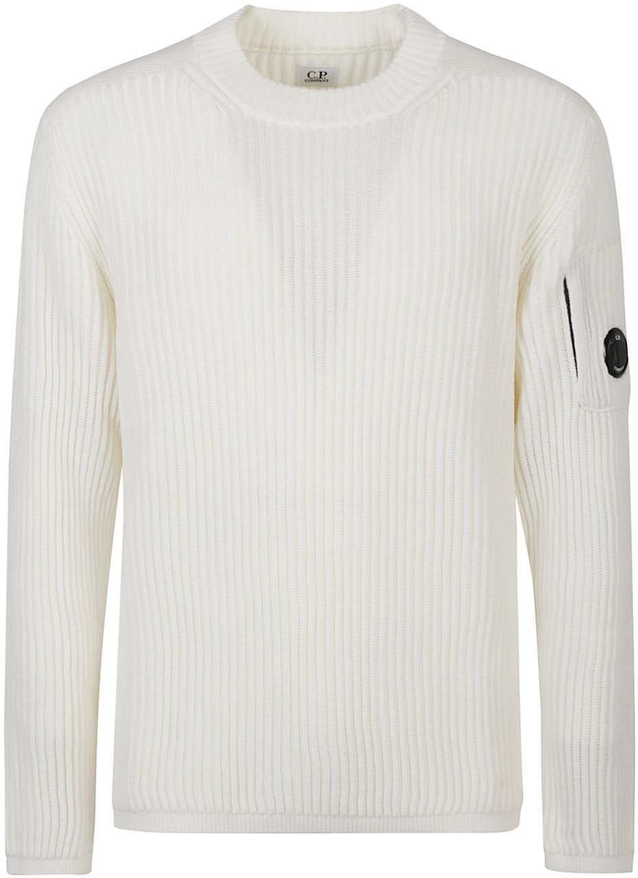 CP Company Re-wool Sweater White Wit