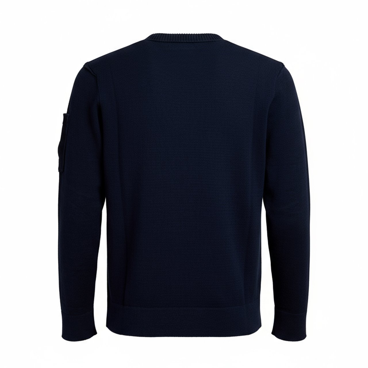 CP Company Crew Neck In Soft Cotton Stretch Knit Blauw