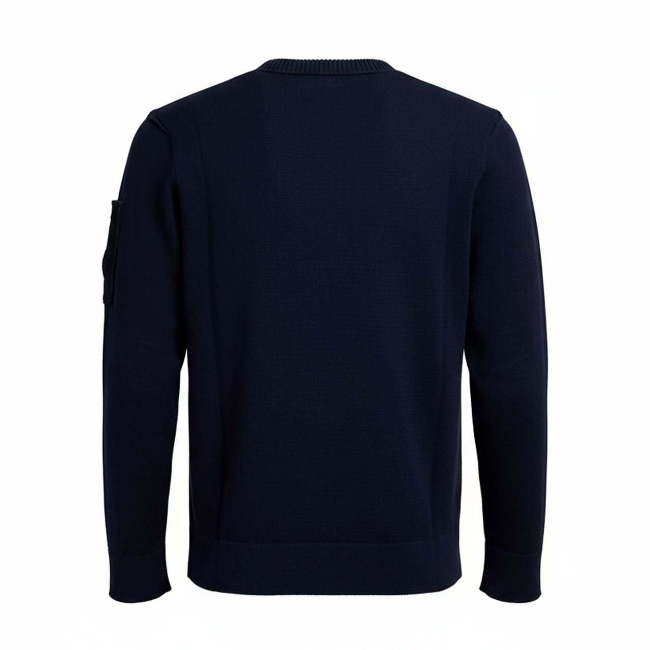 CP Company Crew Neck In Soft Cotton Stretch Knit Blauw